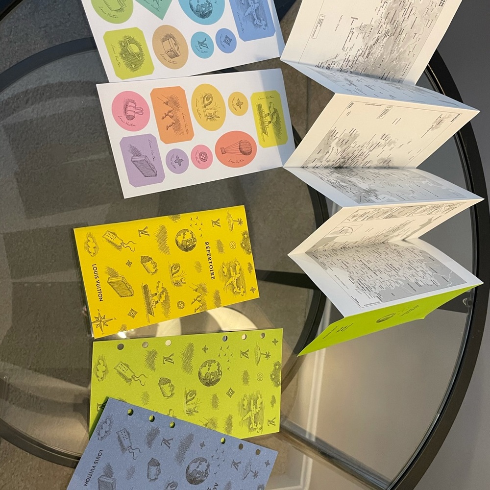 Louis Vuitton Address Book and Misc agenda inserts